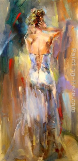 Anna Razumovskaya Lady In A Blue Dress